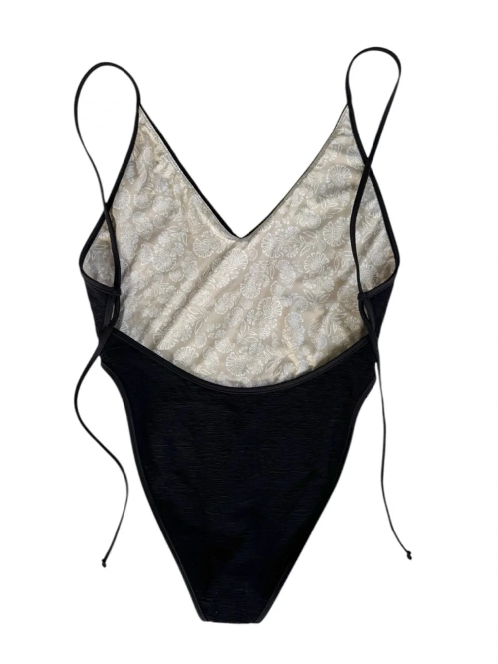 Free People free-est Amber One-Piece Swimsuit in Black | LARGE NWOT - Picture 4 of 8